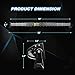 Nilight 50Inch 288W Curved LED Work Light Driving Fog Lamp LED Light Bar Offroad Lighting for SUV UTE ATV Truck 4×4 Boat, 2 years Warrantythumb 1