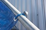 Silverline Tarpaulin Ball Bungees 10pk 175 mm Blue Model view 2