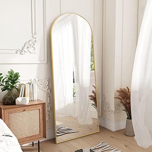 JAWGLOW Arched Full Length Mirror 65 "x 22", Floor Mirror, Bedroom Full