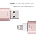[Apple MFi Certified] USB 3.0 Flash Drive for iPhone iPad, GMYLE Mini External Storage Memory Expansion USB Stick with Lightning Connector (128GB) (Rose Gold)