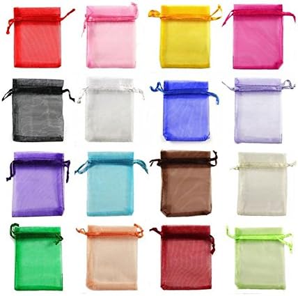 Organza Wedding Party Favor Bags- Package of 100 (4"x6", Multi)