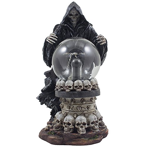 Grim Reaper Statue w/ Crystal Ball - Image 3