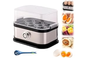 Sunny Side Master Egg Cooker, Multi-functional Sunny Side up Maker, Deluxe Rapid Egg Cooker 6 Eggs Capacity, Stainless Steel 