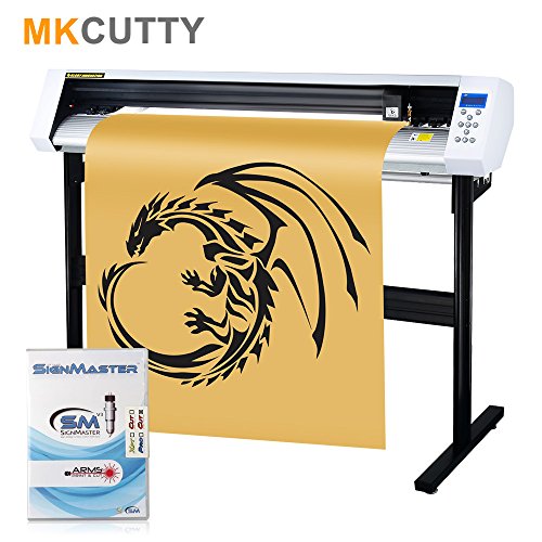 MKCUTTY 53" Vinyl Cutter Sign Cutting Plotter Machine With SignMaster (Design + Cut) Software