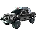 QFX Bluetooth 150 Pickup Truck Replica Speaker, 3-inch Speakers, Hands Free Link, Built-in Microphone, FM Radio and LED Party Lights, Black - BT-150-BLACK
