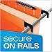 Pendaflex SureHook Reinforced Hanging Folders, Legal Size, Orange, 1/5 Cut, 20 Per Box (6153 1/5 ORA)