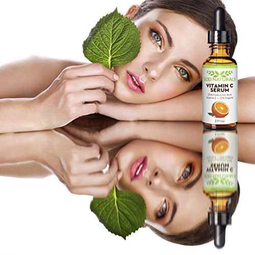 SDD Naturals Vitamin C Serum with Vegan Hyaluronic Acid & Vitamin E 20% Active Vitamin C Superior Quality Moisturizer for All Skin Types Promotes Radiant & Youthful Skin 1 oz. by SDD Naturals