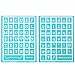 Martha Stewart Plaid:Craft Adhesive Stencils 2Pkg-Typewriter 5.75