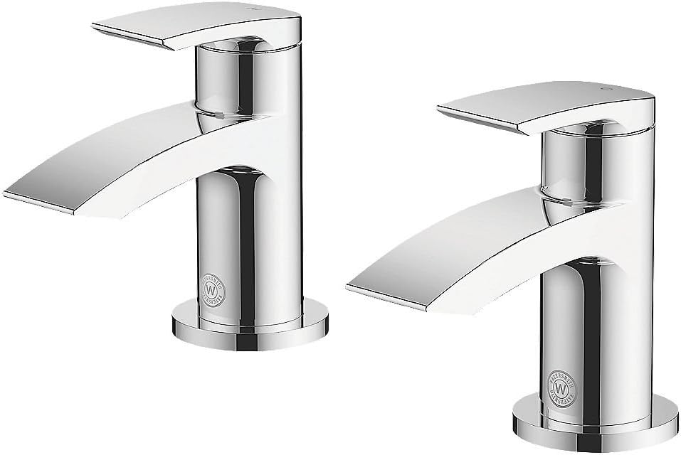 Watersmith Heritage Wye Bathroom Basin Taps Pair Amazon.co.uk DIY & Tools