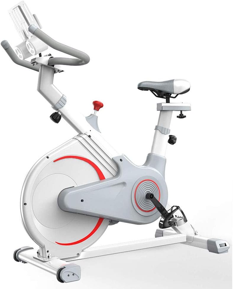 Rxrenxia Spinning Aerobic Exercise Bike,Indoor Cycling,27Kg Flywheel with Adjustable Resistance, Monitor with Heart-Rate, Adjustable Handlebars & Seat, 12-Month Home Use Warranty