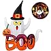 YUNLIGHTS 5 Foot Halloween Inflatable Ghost, Blow Up Ghost with Internal LED Lights for Indoor Outdoor Yard Lawn Art Halloween Decoration
