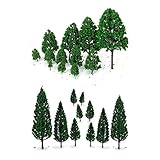 22 PCS 3-16 cm Green Model Trees Train Scenery Layout
