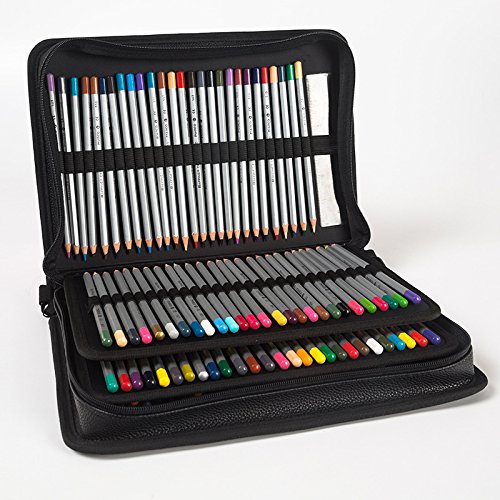 Graces dawn 160 slots pencil case, large capacity pu mu…