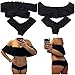 JIANLANPTT Women's Sexy Swimwear Strapless Ruffle Padded 2 Pieces Swimsuits Bikini Set Bathing Suits Black M(US2-4)