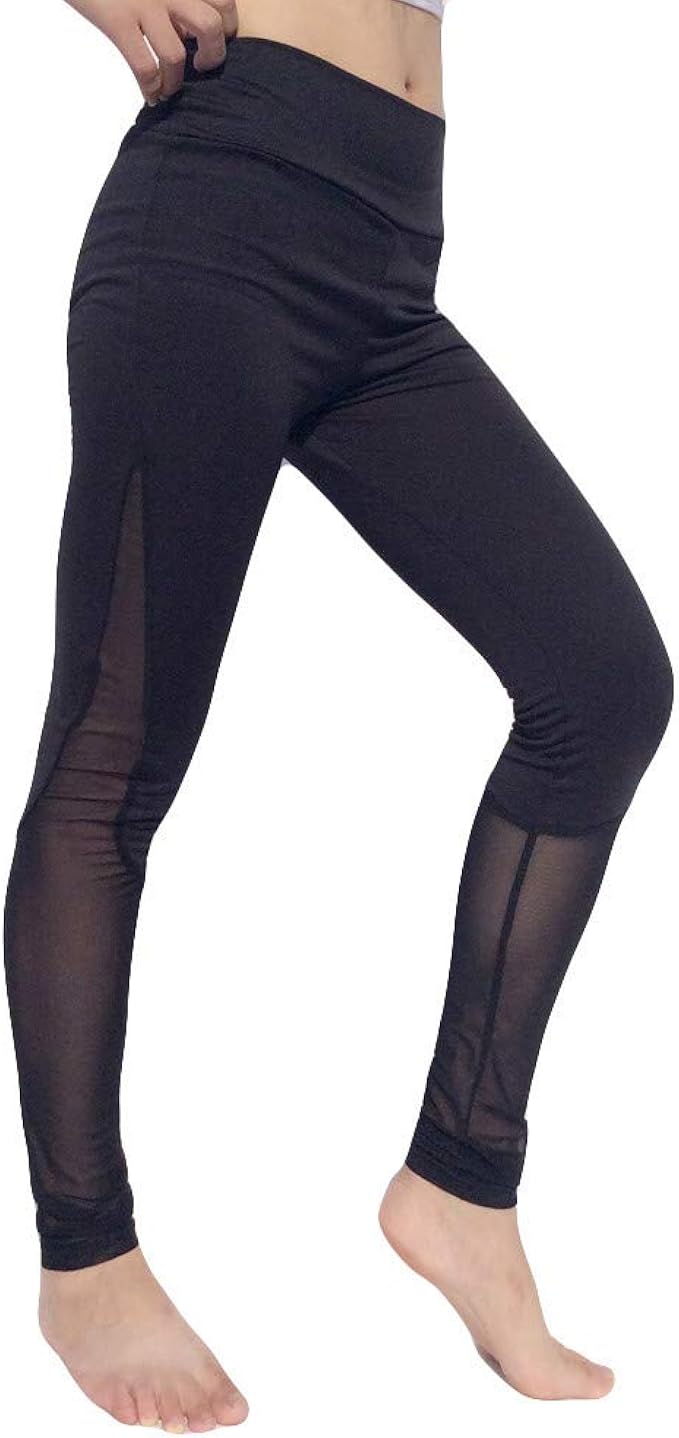 mesh insert workout leggings