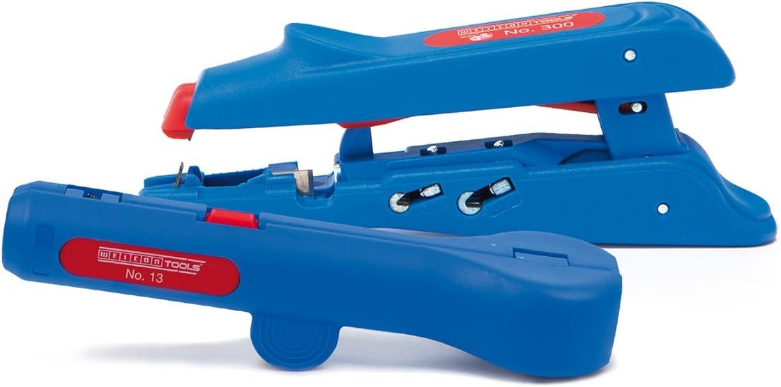 WEICON Electrical Installation Set 1 / Round Cable Stripper No. 13 / Duo-Crimp No. 300