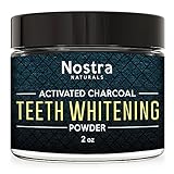Activated Teeth Whitening Charcoal Powder - Best Activated Charcoal Tooth Whitener - Made in USA - Perfect for Healthier, Whiter Teeth the Natural Way - Mint Flavor.