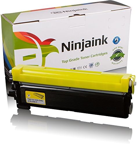 Ninjaink Compatible Toner Cartridge For Brother Yellow TN210 TN230 MFC-9320CW HL-3070CW MFC-9325CW MFC-9120CN MFC-9125CN HL-3070CN HL-3075CW - High yield