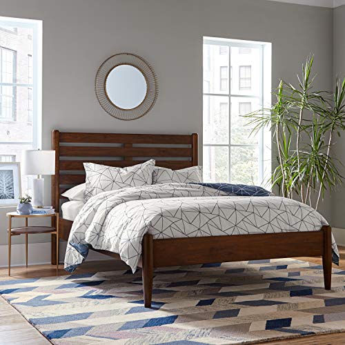 Amazon Brand Rivet MidCentury Modern Marble Pillar Table Desk Lamp with Light Bulb, 22"H