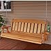 Amish Casual Heavy Duty 800 Lb Mission Treated Porch Swing with Hanging Chains and Cupholders (5 Foot, Cedar Stain)
