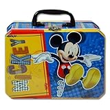 Disney Junior Mickey Mouse Rectangle Tin Box With Plastic Handle