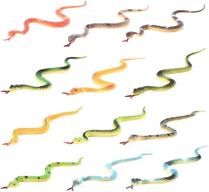STOBOK Realistic Small Snakes Toy Fake 
