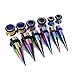 CABBE KALLO 36PCS Ear Gauge Stretching Kit Stainless Steel Tapers and Plugs Set Eyelet 14G-00G