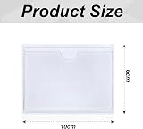 Vicloon Self Adhesive Pocket 12pcs 6x10cm Card Sleeves Open Side view 2