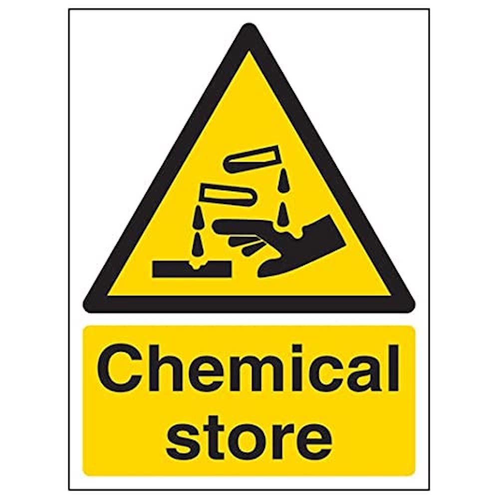 V Safety Eco Friendly Warning Substance and Chemical - Chemical Store - 150 x 200 mm Safety Sign