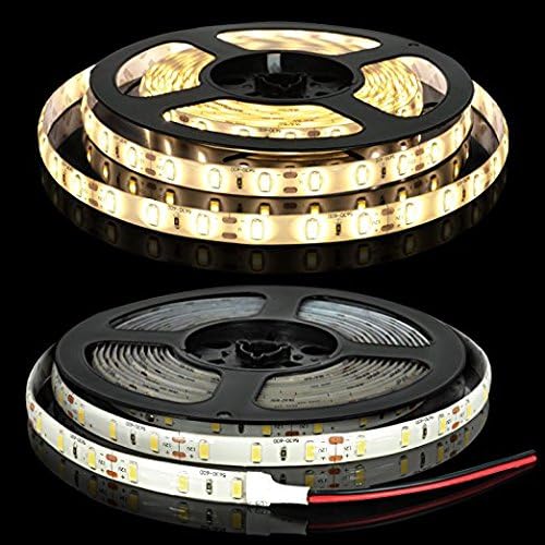 Light strip Led Strip 5630 Flexible ,SMD 5630-60DLEDs 16.4Ft 12V Waterproof Strip-lihgt,DIY Christmas Holiday Home Kitchen Car Bar Indoor Party Decoration ,LED Tape Light Warm white