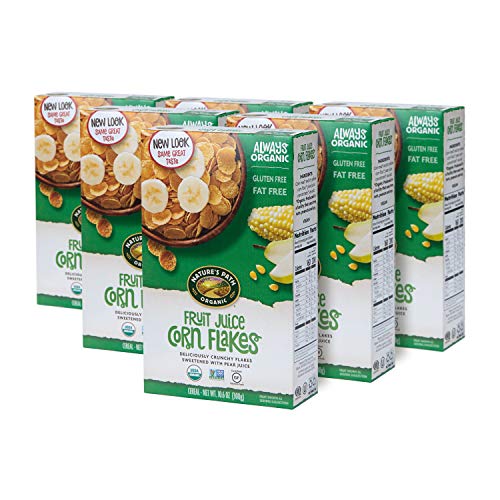 Nature's Path Fruit Juice Corn Flakes Cereal, Healthy, Organic, Gluten