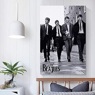 XYDQ Poster décoratif sur toile The Beatles Forever 50 x 75 cm - Les Beatles, Paul McCartney, John Lennon, RIngo Starr, George Harrison XYDQ Poster décoratif sur toile The Beatles Forever 50 x 75 cm – Image 5