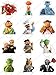 Cakeshop 12 x PRE-CUT Disney The Muppets Stand Up Edible Cake Toppers - Premium Wafer Paper