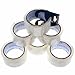 Packing Tape With Refillable Dispenser By Color Technik Extra Thick 2.6 Mil Heavy Duty Clear Commercial Shipping Grade Packaging Tape 1.88 Inch X 54.6 Yds(48mm x 50m) Package Incl. 6 Pack 328 Yds 300m