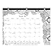 Blueline 2017-2018 DoodlePlan Academic Coloring Desk Pad, Botanica, 11 x 8.5 inches (CA2917211-18)