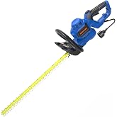 GARCARE 24-Inch Corded Electric Hedge Trimmer 4.5Amp Handheld Bush Trimmer | Dual-Action Blades, Rotary Handle, Safety Switches, for Hedges, Shrubs and Branches