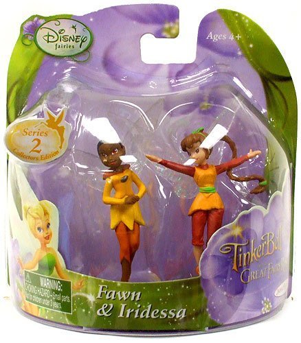 Disney Fairies Tinker Bell And The Great Fairy Rescue 2 Inch Mini Figure 2Pack Fawn Iridessa