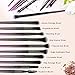 10 pcs Professional Eye Makeup Brushes Kit - HEDILINA Makeup Brushes Set, Blending Eyeshadow Eyebrow Concealer Smudge Lip Brushes (Rose Red)