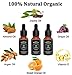 3 PACK Beard Oil for Men 100% Natural Scented Beard Growth Oil Leave-in Conditioner & Softener for Beard Care & Grooming w/Gift Box