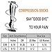 Double Couple Compression Socks for Women Men Flight Travel Nurses (Skull, Large/X-Large (Pack of 2))