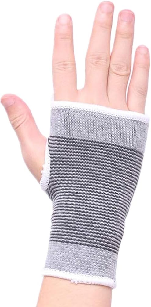 Mcolics Elastic Wrist Hand Brace Gym Sports Support Wrist Gloves Hand Palm Gear Protector Carpal Tunnel Tendonitis Pain Relief, 1 Pair