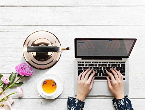 OMGard Whistling Tea Kettle with Infuser Loose Leaf Stainless Steel Teapot Rose Gold Teakettle for Stovetop Induction Stove Top Heat Water Tea Pot Copper 2-Liter 2.1-Quart - Thumbnail 4