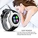 NO.1 G6 - Bluetooth Smart Watch Heart Rate Smartwatch ( Heart Rate Monitor, Pedometer, Sleep Monitor, Notifications, Sedentary Reminder, Search Device & Anti-lost for ios Android )