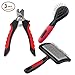 Paw Brothers Professional Dog Grooming Tools Kit from Dog Nail Clippers, Slicker Brush, and Greyhound Metal Comb Pet Grooming Tools - 100% Guaranteed