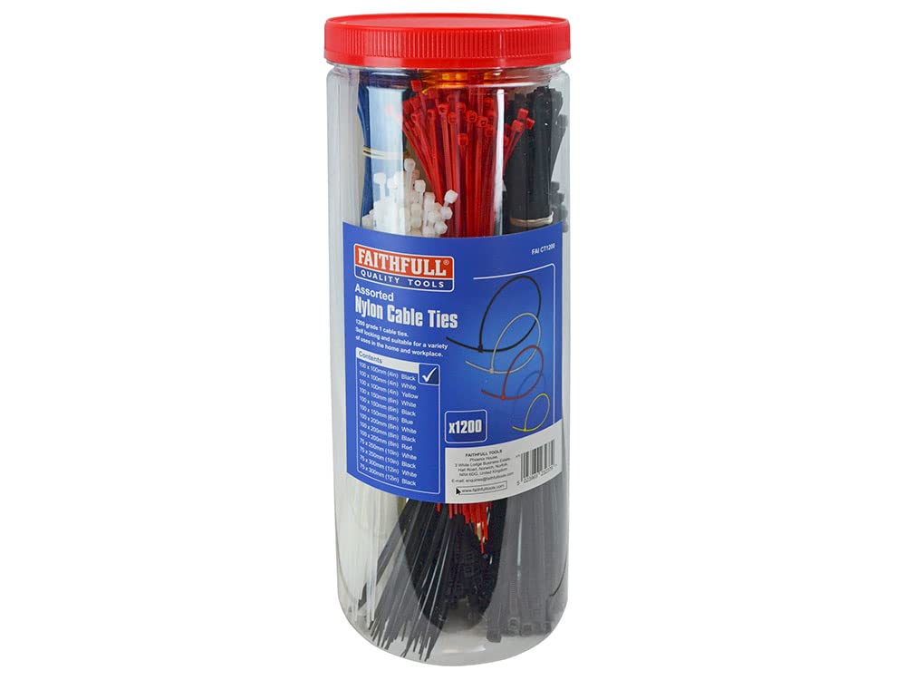 Faithfull Cable Ties - Barrel (1200)