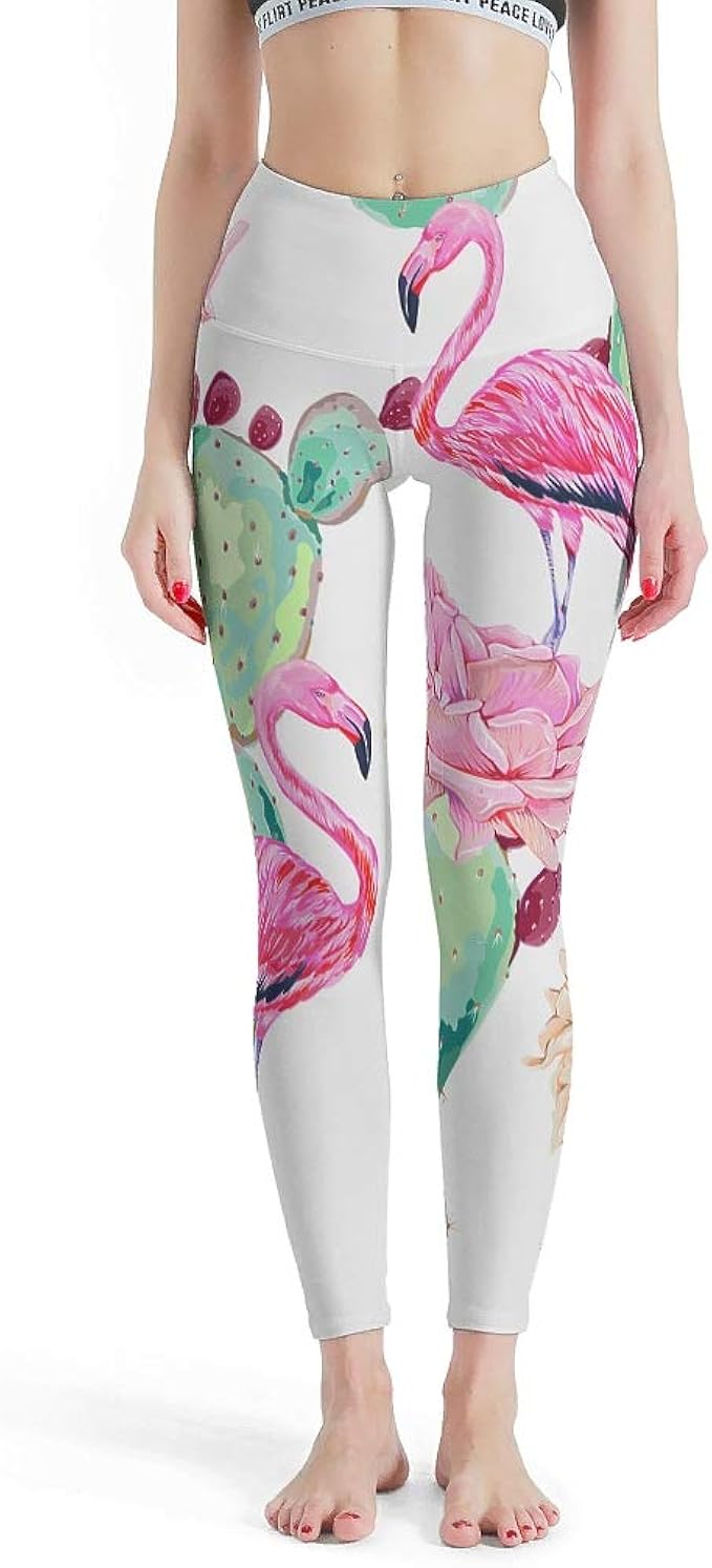 MiKiBi77 Women�s Flamingo Leggings Workout Girl Friend MiKiBi77 Women�s Flamingo Leggings Workout Girl Friend
