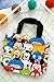 FINEX 2 Pcs Set Mickey Minnie Canvas Zippered Tote with Top Carry Handles Bag - Gym Makeup Diaper Reusable Grocery Lunch - Random Color