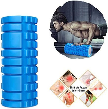 Foam Roller -Friendly EVA Foam Rollers for Physical Therapy ,Pain Relif,Blood Circulation， Ideal Use for CrossFit, Yoga &amp; Pilates (Blue)