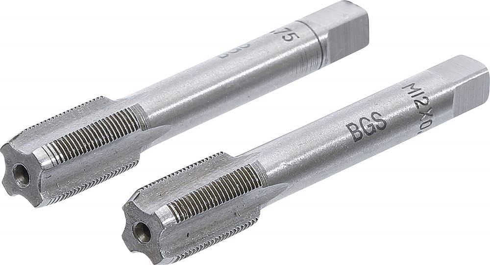 BGS 1900-M12X0.75-B Tap Set Starter and Plug Tap M12 x 0.75 2 pcs