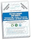 Waterproof Paper | 200 Sheets Non-Tear Paper for